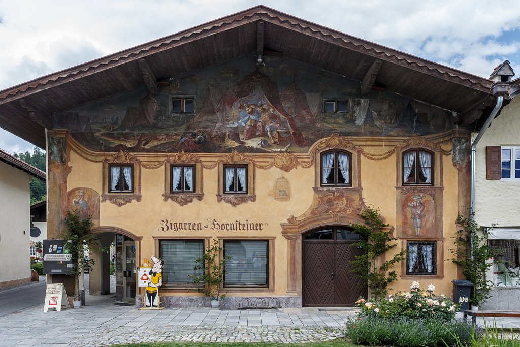 Wandmalerei in Mittenwald