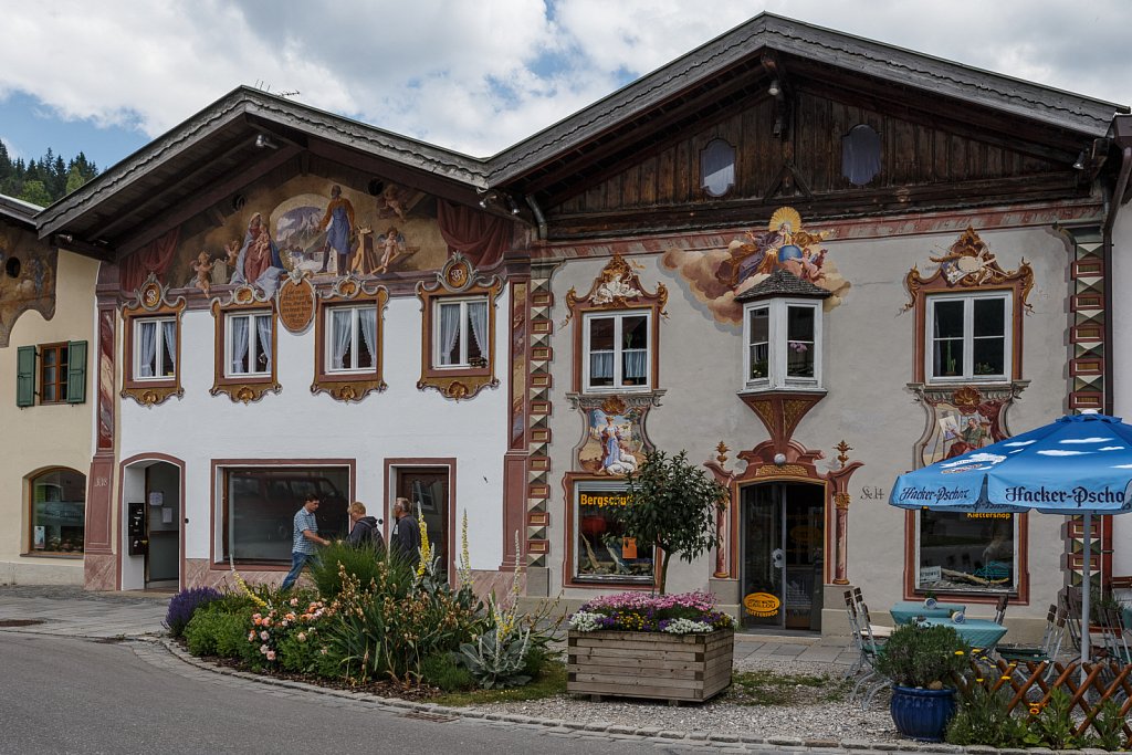 Wandmalerei in Mittenwald
