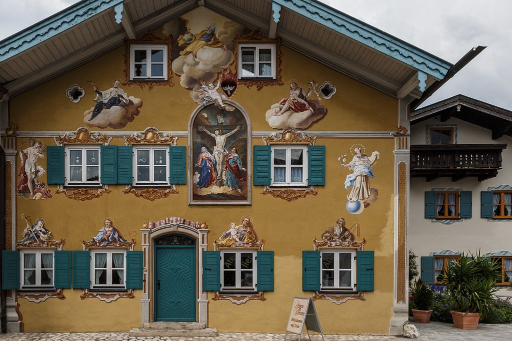 Wandmalerei in Mittenwald